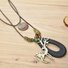 Womens Animal Alloy Vintage Sweater Necklace